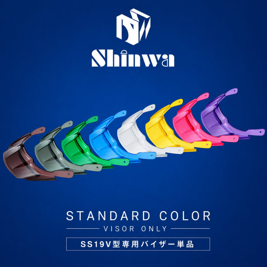 進和化学工業 スタンダードバイザー TYPE B SS-19V SS19V PRO対応 着脱式 スケルトンバイザー単品 8色