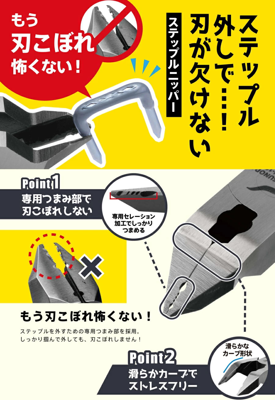 ツノダ ステップルニッパー STN