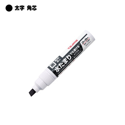 タジマ すみつけマーカー 全天候型 太字角芯 8mm×4mm 中字丸芯 2mm 全6色 ZENM 濡れた面 雨天対応 コンクリート コンパネ 墨付け 建築 電気 配管