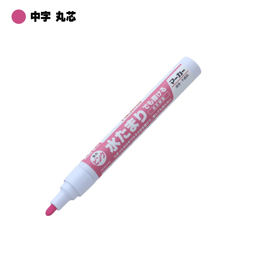 タジマ すみつけマーカー 全天候型 太字角芯 8mm×4mm 中字丸芯 2mm 全6色 ZENM 濡れた面 雨天対応 コンクリート コンパネ 墨付け 建築 電気 配管