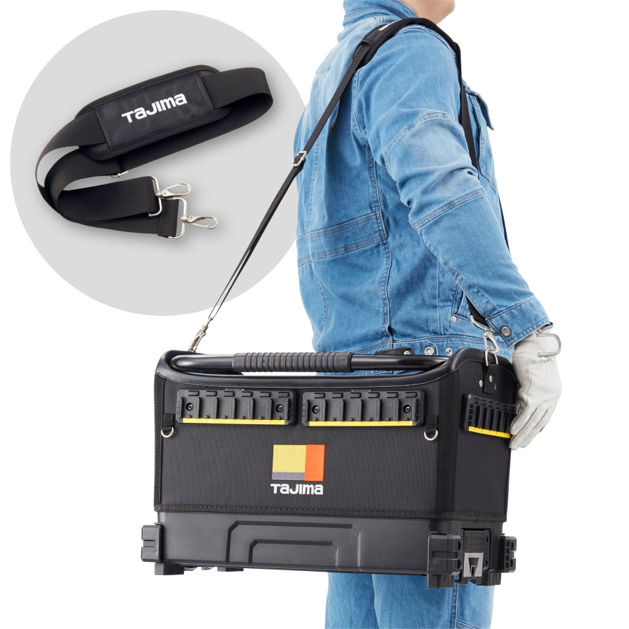 タジマ セフツールバッグ TB-TBAG ショルダーベルト付 連結式工具バッグ セフ対応54か所
