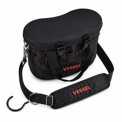 VESSEL ベッセル タフフィットバケツ 蓋つきシリーズ TBK-300F TBK-400F 工具収納バッグ 工具差しインナー ショルダーベルト 大型フック モールシステム対応