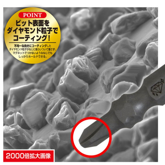 SUNFLAG サンフラッグ ダイヤモンド強鉄ビット 細太コンビタイプ TDS-2065 TDS-2085 TDS-2110 TDS-2125 TDS-2150 +2×65 +2×85 +2×110 +2×125 +2×150 両頭ビット 6.35mm