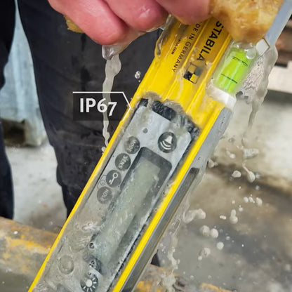 KDS × STABILA IP67 デジタル水平器 TECH196DL23 / TECH196DL61 / TECH196MDL61 高精度気泡管 ±0.5mm/m対応モデルあり 2面デジタル表示