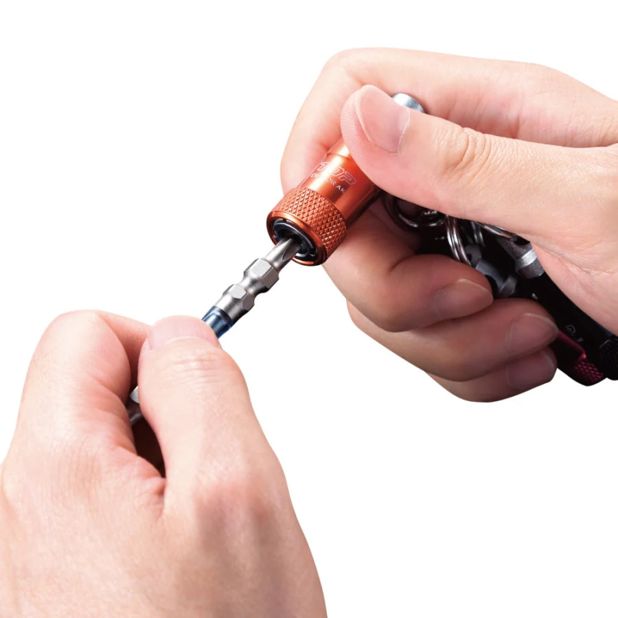 トップ工業 携帯用ワンタッチ式 ビットホルダー EWB 3色セット / 単品（レッド・ブラック・オレンジ）