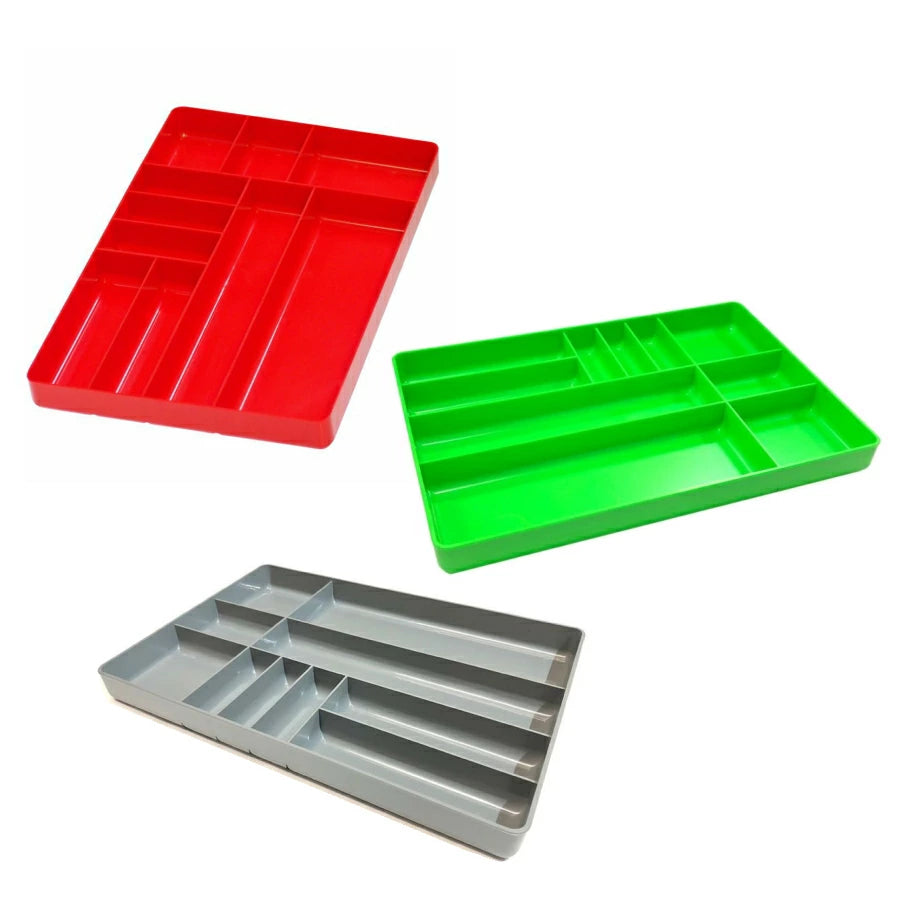 WIT プラスチック ツールトレー グレー レッド グリーン 5017906 5017905 5018100 403×280×40mm 工具整理 引き出し収納 パーツトレー ワールドインポートツールズ