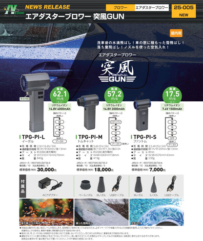 日動 突風GUN エアダスター ブロワー TPG