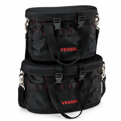 VESSEL ベッセル タフフィットバケツ 蓋つきシリーズ TBK-300F TBK-400F 工具収納バッグ 工具差しインナー ショルダーベルト 大型フック モールシステム対応