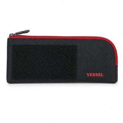 VESSEL ベッセル フラットツールポーチ TPC-12 約250×110×10mm 工具ポーチ ツールポーチ 小物収納 ポーチ 工具収納 ダブルポケット 面ファスナー 電ドラボールチャーム付き