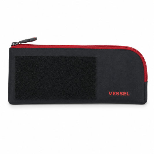 【6月初旬発売予約品】VESSEL ベッセル フラットツールポーチ TPC-12 約250×110×10mm 工具ポーチ ツールポーチ 小物収納 ポーチ 工具収納 ダブルポケット 面ファスナー 電ドラボールチャーム付き