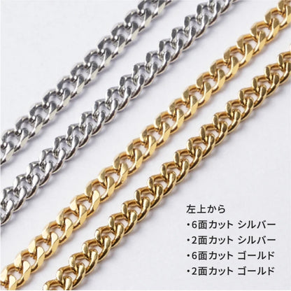 UNrust アンラスト KiHei キヘイ 喜平 磁気ネックレス 150mT ネオジム磁石 SUS316L 53cm ゴールド シルバー 2面 6面 UN301