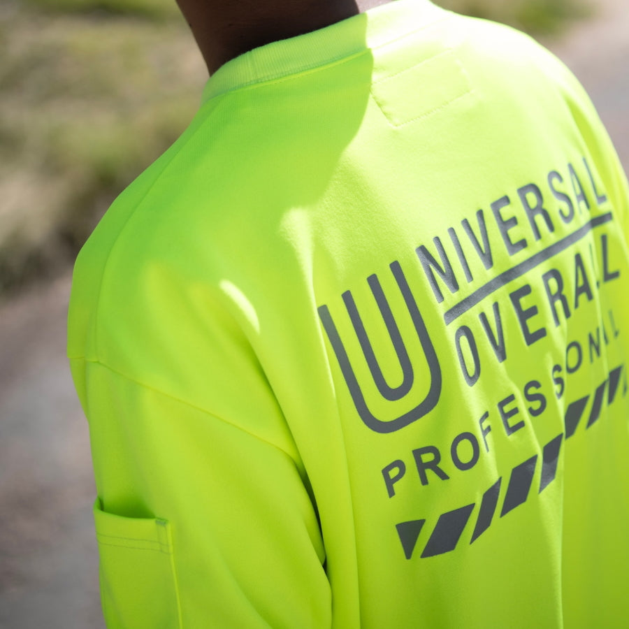 UNIVERSAL OVERALL PROFESSIONAL ユニバーサルオーバーオール プロフェッショナル ロングスリーブTシャツ UN25331201 ロンT 長袖 作業着 リフレクター ペン差し ワークウェア