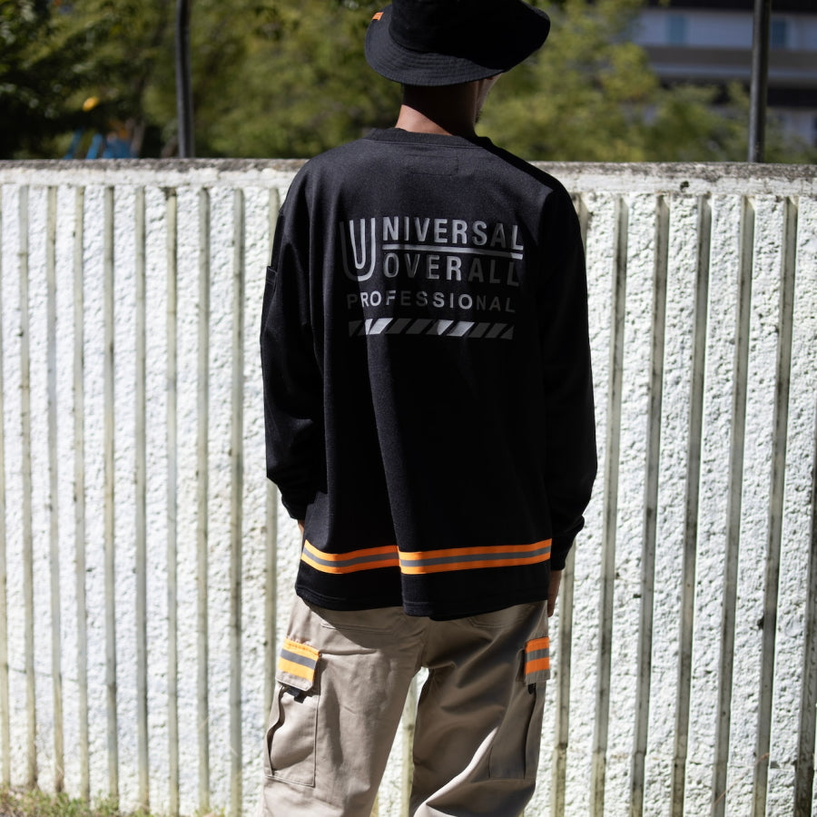 UNIVERSAL OVERALL PROFESSIONAL ユニバーサルオーバーオール プロフェッショナル ロングスリーブTシャツ UN25331201 ロンT 長袖 作業着 リフレクター ペン差し ワークウェア