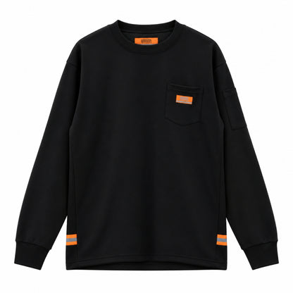 UNIVERSAL OVERALL PROFESSIONAL ユニバーサルオーバーオール プロフェッショナル ロングスリーブTシャツ UN25331201 ロンT 長袖 作業着 リフレクター ペン差し ワークウェア