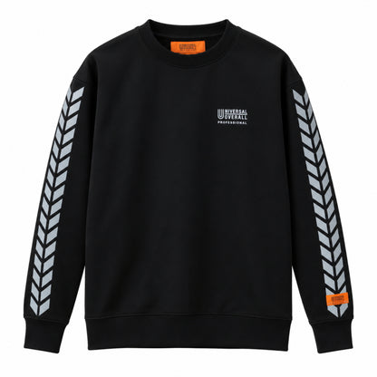 UNIVERSAL OVERALL PROFESSIONAL ユニバーサルオーバーオール プロフェッショナル クルーネックスウェット UN25332202 裏起毛 リフレクター 作業着 トレーナー ワークウェア