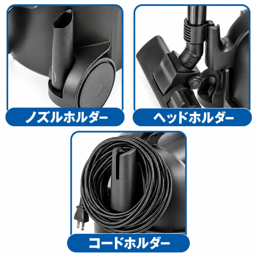 VP300 業務用掃除機 紙パック10枚付き コード式 乾式 強力吸引19kPa 15mコード 軽量 静音 Nilfisk ニルフィスク製 TRUSCO トラスコ
