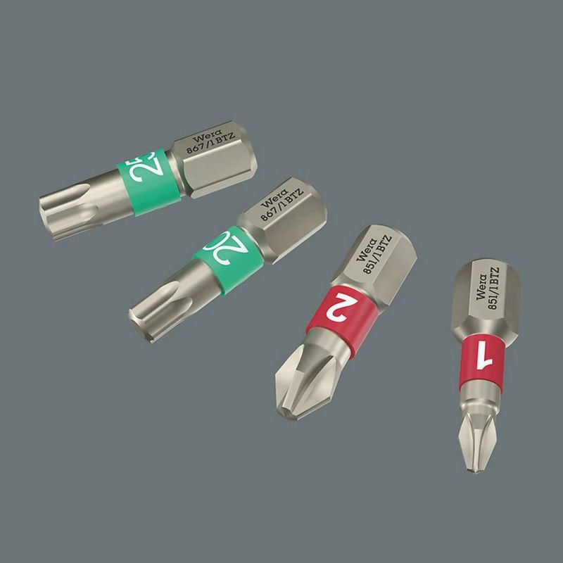 【廃盤品限定特価】 Wera 838 RA S/4 ラチェットビットホルダー ドライバーセット 135823 1/4インチ外六角ビット対応
