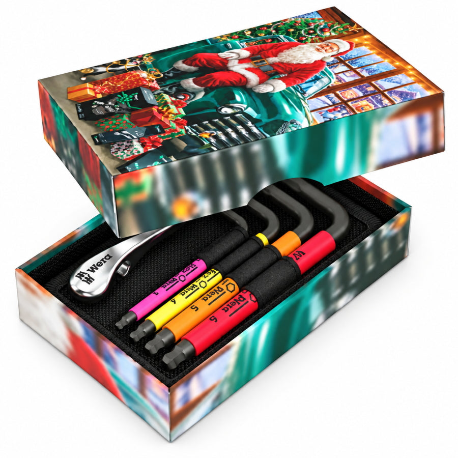 【予約商品】 WERA ウェラ 135825 Hex-Plus 2026年クリスマス ボール付L型キーレンチセット 5点 05135825001 六角レンチ 栓抜き ギフト