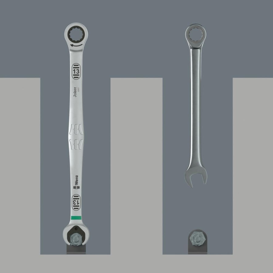 WERA ベラ 6007 ジョーカー コンビネーションスパナ ロングデザイン 8mm ~ 19mm ラチェット レンチ ジョーカーシリーズ