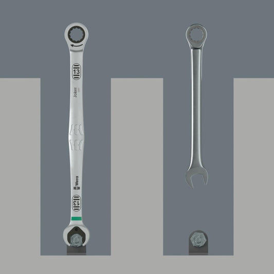 WERA ベラ 6007 ジョーカー コンビネーションスパナ ロングデザイン 8mm ~ 19mm ラチェット レンチ ジョーカーシリーズ
