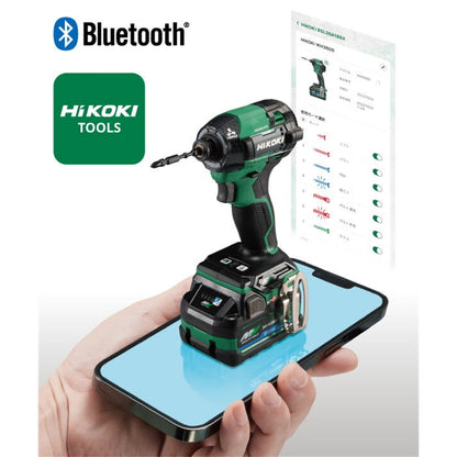 HiKOKI WH36DD(2XHLSZ) 36V コードレスインパクトドライバ マルハンズ限定セット 純正バッテリー3個 サンフラッグ ダイヤモンド強鉄ビット3本付 最大200N・m Bluetooth対応 9灯LED アグレッシブグリーン ハイコーキ