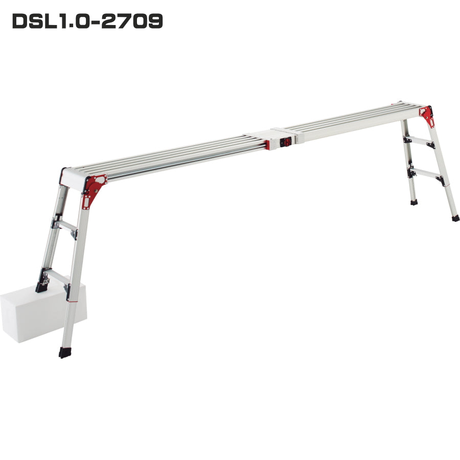 ハセガワ DSL1.0 脚部伸縮スノコ式足場台 DSL1.0-2709／2712 長谷川工業 天板・脚部伸縮