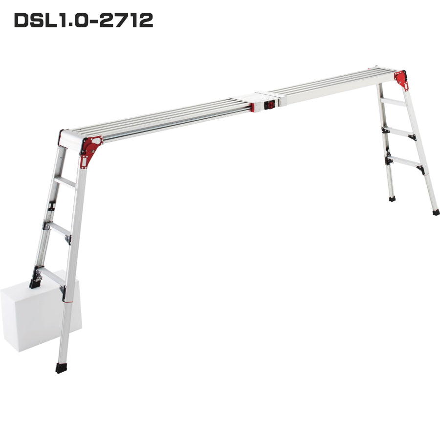 ハセガワ DSL1.0 脚部伸縮スノコ式足場台 DSL1.0-2709／2712 長谷川工業 天板・脚部伸縮